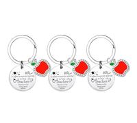 MADHAHEFU 3pcs Teacher Keyring Thank You Gifts For Teachers Christmas Graduation Gifts For Teacher Mentor Teachers Gift From Students (style3)