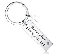 MADHAHEFU Dad Keyring Dad Gifts From Daughter Son For Father’s Day Gift Birthday Present Keyring From Daughter Son