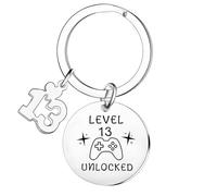 MADHAHEFU Funny 13th 16th 18th 21st 30th Birthday Gifts For Boys Girls Men Women Happy 13th 16th 18th 21st 30th Birthday Keyring (13th)