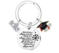 MADHAHEFU Graduation Gifts For Her Him Class Of 2026 Graduation Keychain For College Middle High School Graduate Gift For Daughter Son