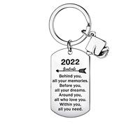 MADHAHEFU Graduation Keyring for Her Him Inspirational Gifts for Student Graduation Gifts University College Middle High School Graduate Souvenir for Senior Students Keyring