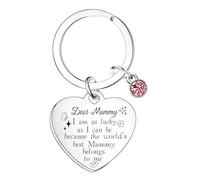 MADHAHEFU Mummy Keyring from Son Daughter Mother’s Day Gift for Mummy Christmas Birthday Present for Mum Mother Mama