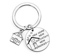 MADHAHEFU New Home Keyring First Home Gifts Housewarming Gifts for Men Women New Home Present Jewellery