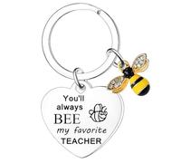 MADHAHEFU Teacher Gifts Bee Keyring For Teacher Christmas Graduation Gifts For Teachers Mentor Teachers Thank You Gifts From Students