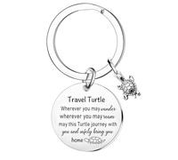 MADHAHEFU Travel Gifts For Women Travel Turtle Keyring Traveler Accessories Travelling Essentials Safe Travelling Gifts For Traveler