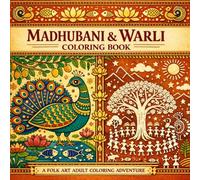 Madhubani & Warli Coloring Book: Bold and Easy Traditional Indian Folk Art Patterns | 40 Simple Mithila Painting & Tribal Designs for Adults, Seniors & Beginners | Bihar & Maharashtra Traditional Art