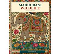 Madhubani Wildlife: Traditional Indian Folk Art Coloring Pages for Adults