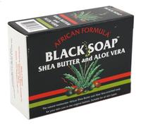 madina Madina African Black Soap Shea Butter and Aloe Vera, 3.5 oz Pack of 3