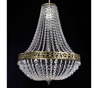 (MADISON BRASS ) Modern Chandelier Ceiling Light Shades Acrylic Crystal Droplet Pendant Lampshade