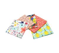 Madison Collection White Pack Of 5 Cotton Fat Quarters - Sewing Online Fe0106