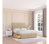 Madison Coniston Bed Set ,No Drawers Mattress & 54" Headboard Sloomy Cream King