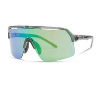 Madison Crypto Air Sunglasses - Crystal Smoke Frame / Green Mirror Lens