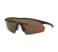 Madison D Arcs Triple Sunglasses Set Black Frame/Dark Amber/Clear lenses