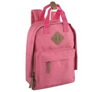 MADISON & DAKOTA Canvas Mini Backpack for Everyday & Day Pack Rucksack in Solid Color Blocks, Black, S, Rucksack Backpacks