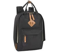 MADISON & DAKOTA Canvas Mini Backpack for Everyday & Day Pack Rucksack in Solid Color Blocks, Black, S, Rucksack Backpacks