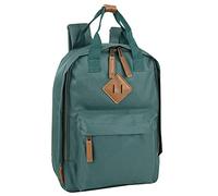 MADISON & DAKOTA Canvas Mini Backpack for Everyday & Day Pack Rucksack in Solid Color Blocks, Kale, S, Traveling