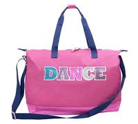MADISON & DAKOTA Over the Shoulder Garment Dance Bags for Girls, Teen Dancers, Costumes, Boys | Holographic Glitter Dance Workout Bag for Kids, Competitions (Dance 1)