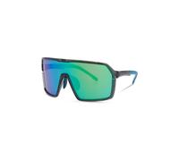 Madison Eyewear Crypto Sunglasses Crystal Gloss Smoke - Green Mirror L