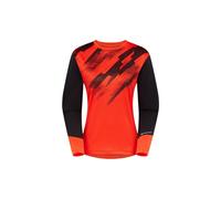 Madison Flux Women's Long Sleeve Trail Jersey - Magma Red / Black