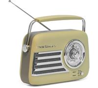 Madison - FREESOUND-VR40OGR-MAT - 30W Vintage Long Battery Radio - Bluetooth, USB & FM - Olive Green Matte - Vintage, Nostalgic, Retro