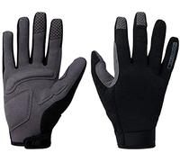 Madison FreeWheel Trail Kids Cycling Gloves - Black, Youth Large/Mountain Road Bike Full Finger Mitten Boy Girl Children Child Junior Cycle Padded Hand Wear Pad Mitt Scooter MTB Bicycle Clothes