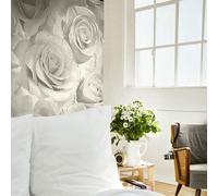 Muriva Ltd Muriva Madison Glitter Pearl Wallpaper 10m x 53cm, Cream