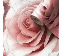 Madison Glitter Wallpaper Sparkle Flower Floral Rose Petals Blown Vinyl Muriva