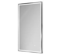Madison Illuminated Dimmable LED Mirror with Demister and Touch Sensor | Polished Chrome | Glass/Aluminium | 400mm x 700mm