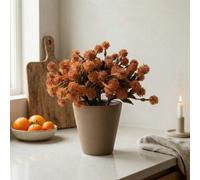 Madison & Mayfair 20Cm Allium Plant In Pot - Orange