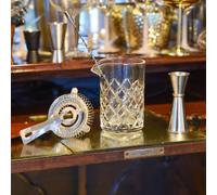 Madison & Mayfair 4 Piece Cocktail Set with Diamond Cut Glass Tumbler Jug in Metallic Silver Madison & Mayfair Metallic Silver