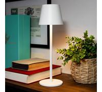 Madison & Mayfair All White Led Touch Controlled Lamp