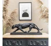 Madison & Mayfair Art Deco Style Black Panther On Plynth Ornament