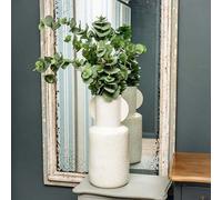 Madison & Mayfair Art Deco Style Cream Vase With A Wide Neck