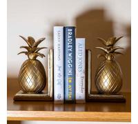 Madison & Mayfair Art Deco Style Gold Pineapple Bookends