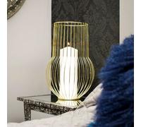 Madison & Mayfair Art Deco Style - Large Wire Lantern Vase Gold