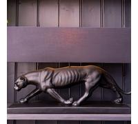 Madison & Mayfair Black Panther Lamp Base with a Black & Gold Lamp Shade Madison & Mayfair Black