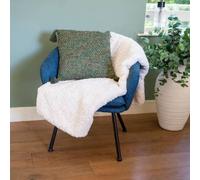 Madison & Mayfair Cream Faux Fur Throw Madison & Mayfair Cream