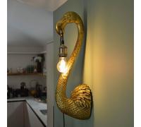 Madison & Mayfair Elegant Flamingo Head Wall Lamp in Gold Madison & Mayfair Gold