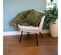 Madison & Mayfair Green Faux Fur Cushion Madison & Mayfair Green