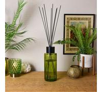 Madison & Mayfair Honeysuckle & Galbanum - Elegant Green Glass Reed Diffuser, 1200Ml