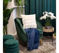 Madison & Mayfair Luxurious Blue Soft Fleece Throw Blanket