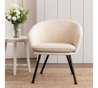 Madison & Mayfair Luxurious Dixier Leisure Chair In Cream