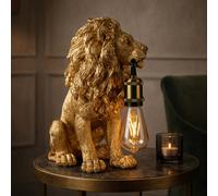 Madison & Mayfair Majestic Antique Gold Lion Table Lamp