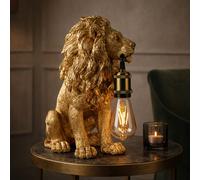Madison & Mayfair Majestic Antique Gold Lion Table Lamp Madison & Mayfair Gold