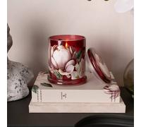 Madison & Mayfair Peony & Water Lily Lidded Jar Candle in Red Madison & Mayfair Red