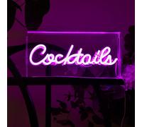 Madison & Mayfair Retro Green Neon Light Box Gin Bar