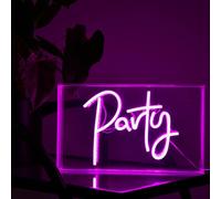 Madison & Mayfair Retro Pink Neon Sign Box Party Madison & Mayfair Pink