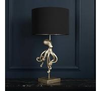 Madison & Mayfair Silver Octopus Lamp With Black Shade
