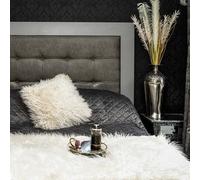 Madison & Mayfair Soft Fluffy White Faux One Sided Fur Throw Blanket