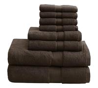 Madison Park 800GSM 100% Cotton Luxurious Bath Towel Set, Brown, Multi-Sizes